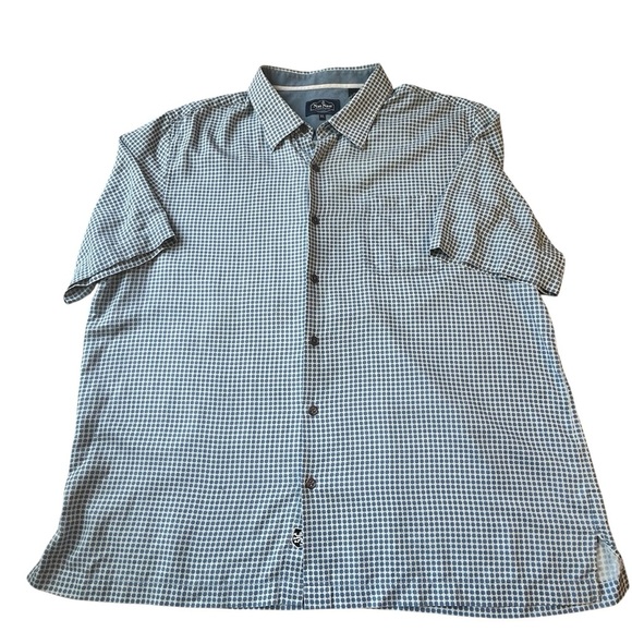 Nat‎ Nast Blue Lightweight Casual Shirt silk cotton blend XL - Picture 1 of 6